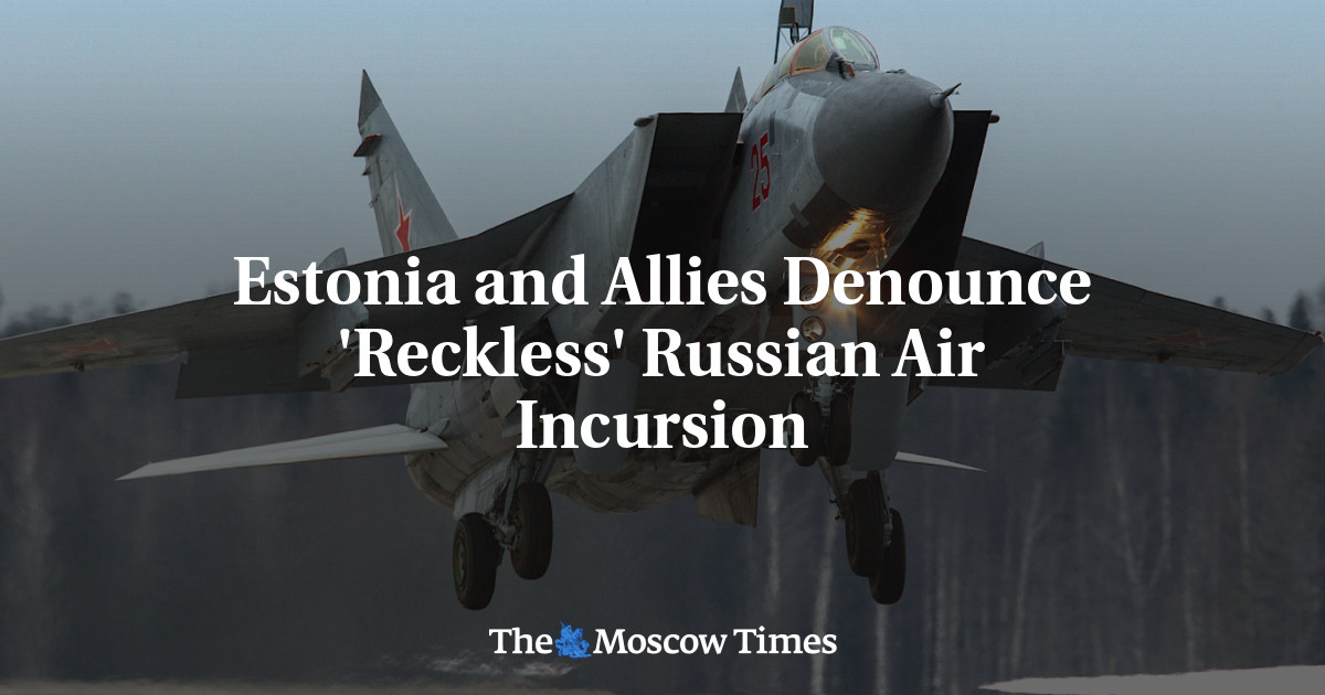 Estonia Says Russian Fighter Jets Violated Its Airspace Over Gulf of Finland