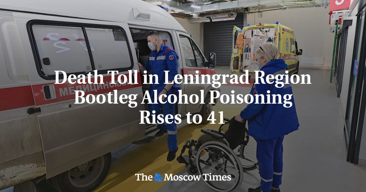Death Toll in Leningrad Region Bootleg Alcohol Poisoning Rises to 41