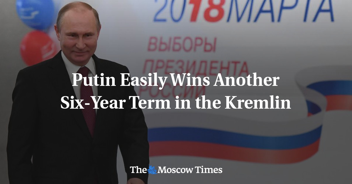 Putin dengan mudah memenangkan masa jabatan enam tahun lagi di Kremlin
