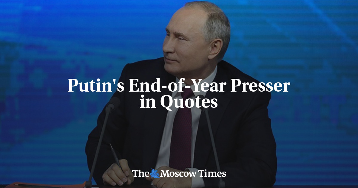 Presser akhir tahun Putin dalam tanda kutip