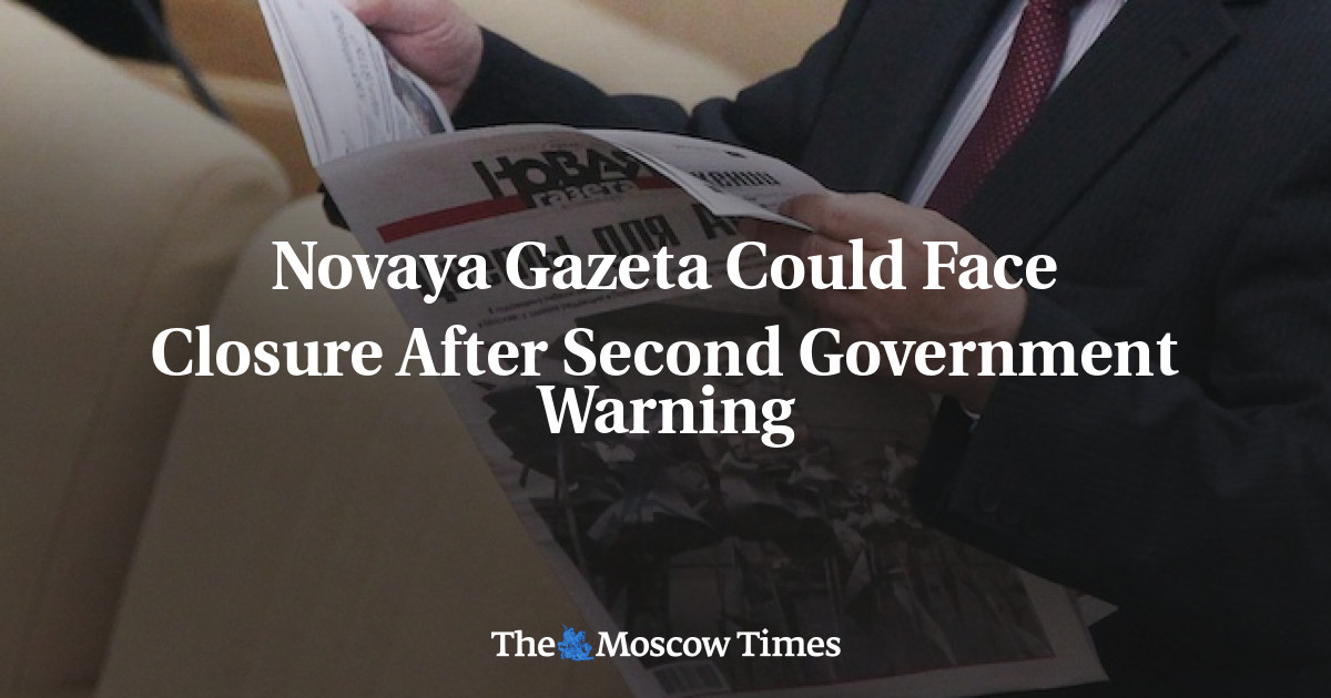 Novaya Gazeta mungkin tutup setelah peringatan kedua dari pemerintah