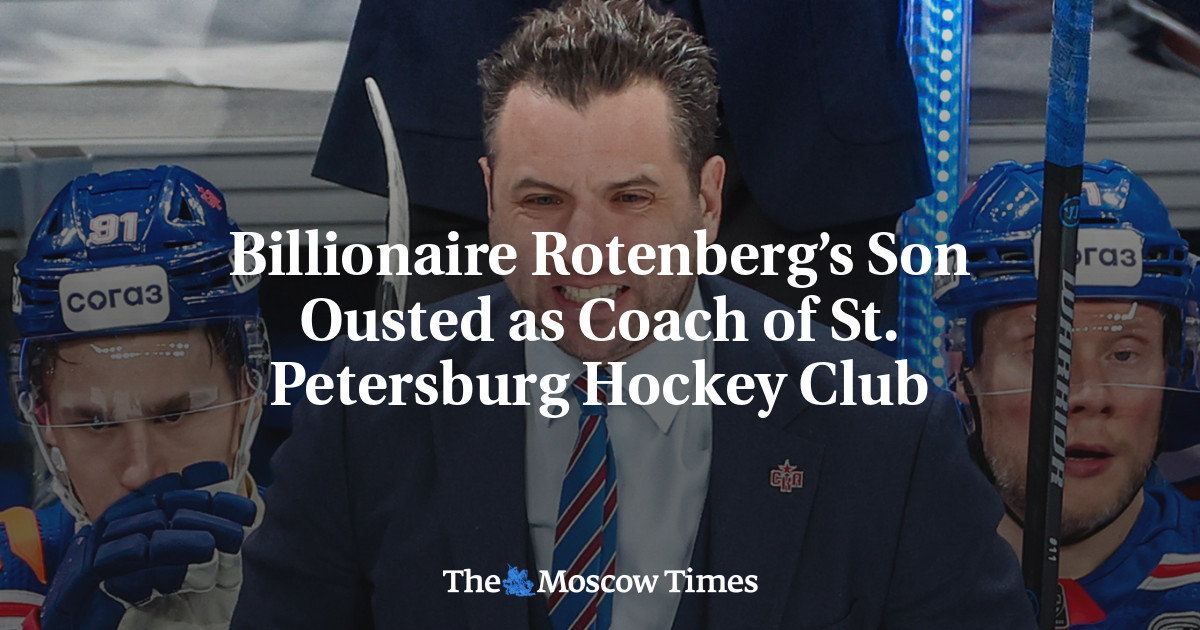 Billionaire Rotenberg’s Son Ousted as Coach of St. Petersburg Hockey Club