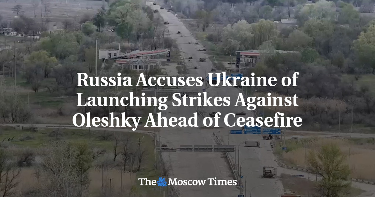 Russia Accuses Ukraine of Launching Strikes Against Oleshky Ahead of Ceasefire