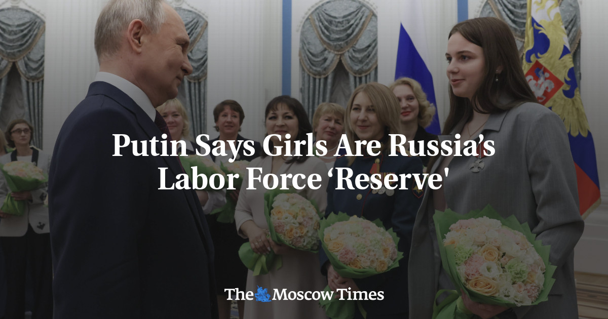 Putin Says Ladies Are Russia’s Labor Power ‘Reserve’