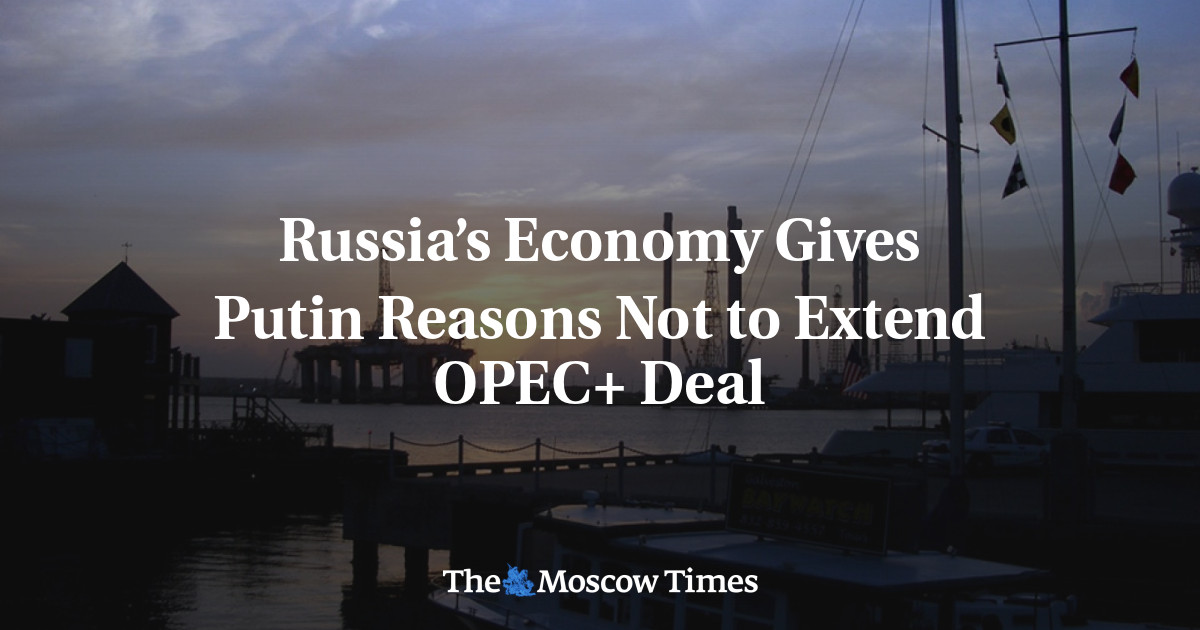 Russia’s Economy Gives Putin Reasons Not to Extend OPEC+ Deal - The ...