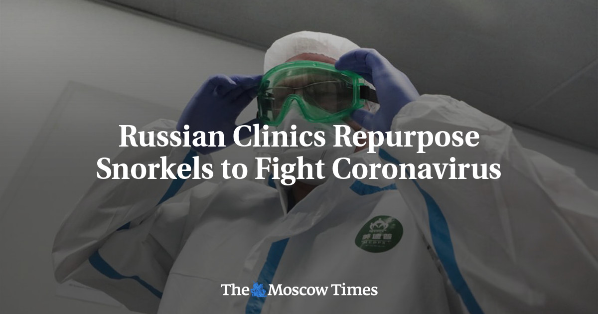 Klinik Rusia menggunakan kembali snorkel untuk melawan virus corona