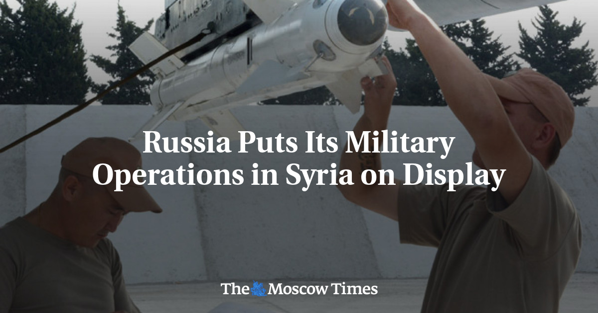 Rusia memamerkan operasi militernya di Suriah