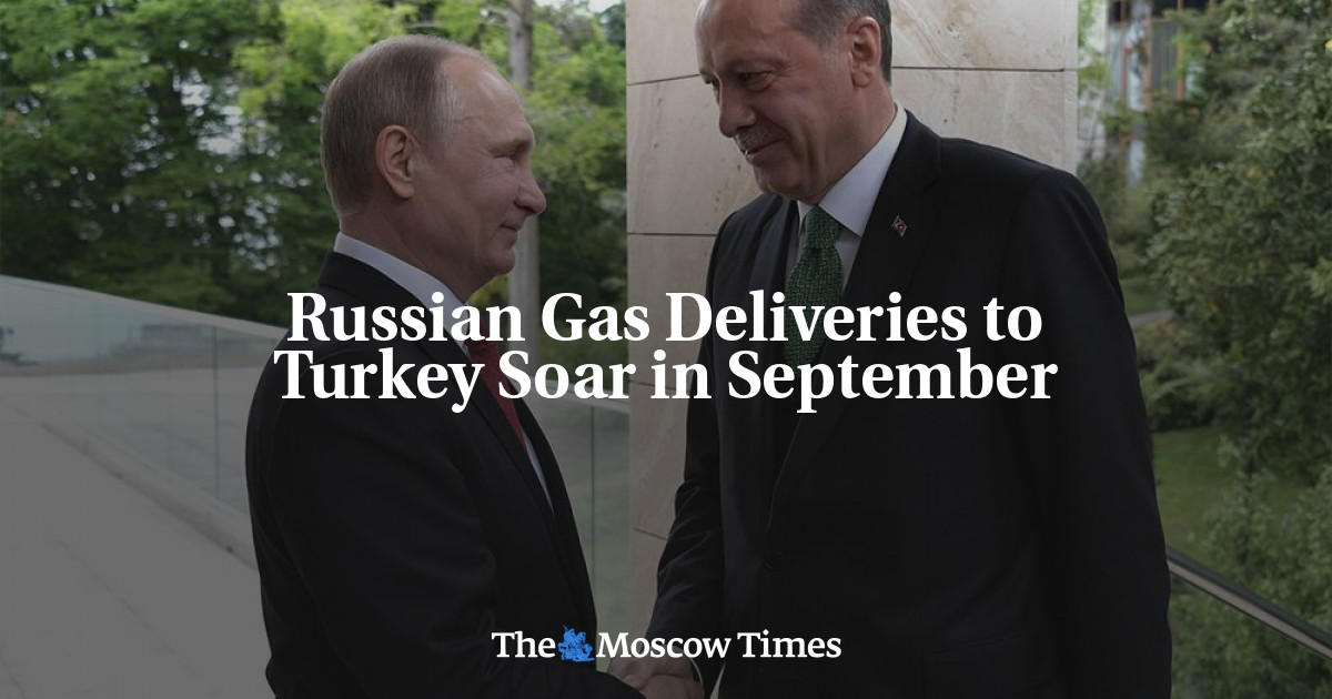 Pengiriman gas Rusia ke Turki meningkat pada bulan September