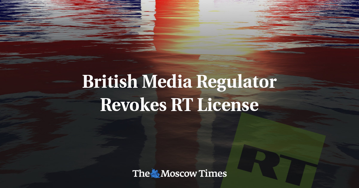 Regulator media Inggris mencabut lisensi RT