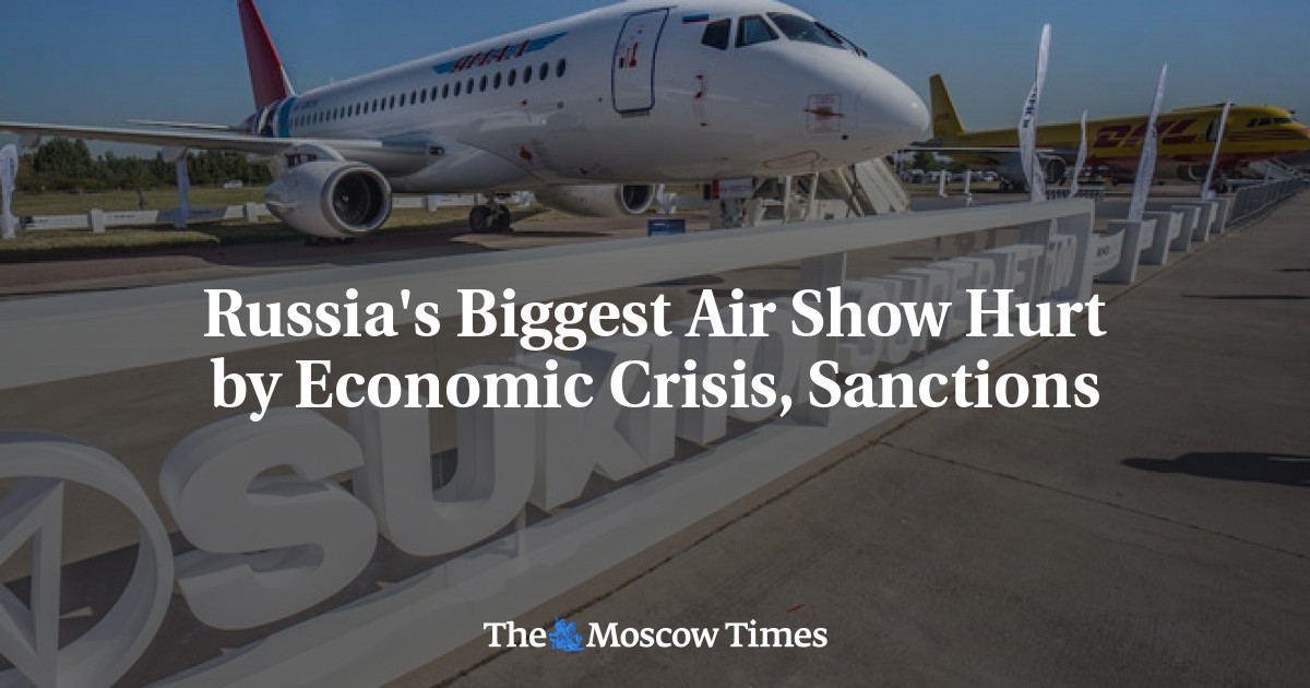 Pertunjukan udara terbesar Rusia dirugikan oleh krisis ekonomi dan sanksi