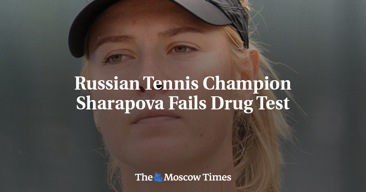 Juara tenis Rusia Sharapova gagal dalam tes narkoba