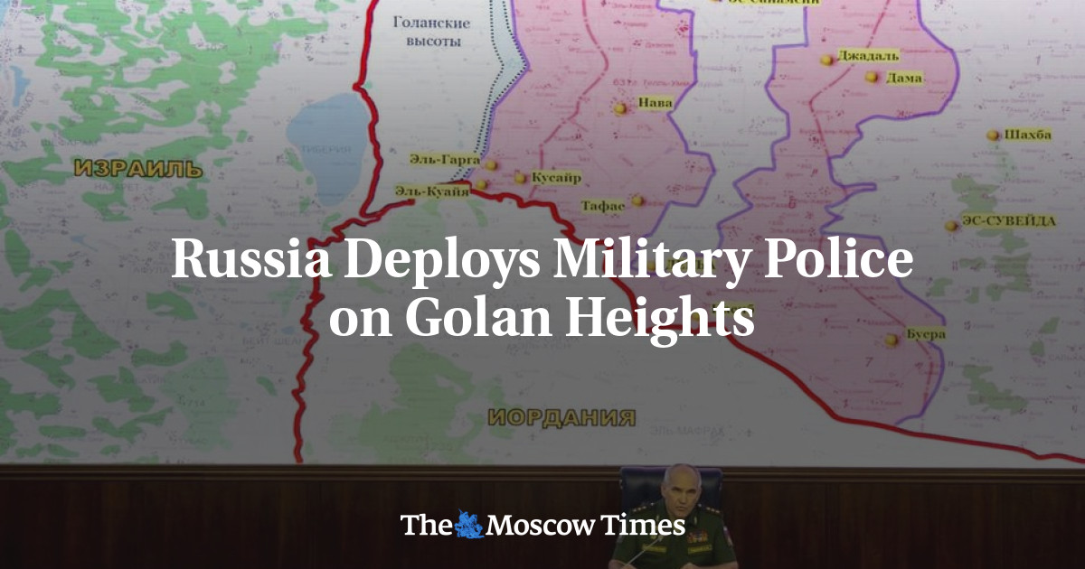 Rusia mengerahkan polisi militer di Dataran Tinggi Golan