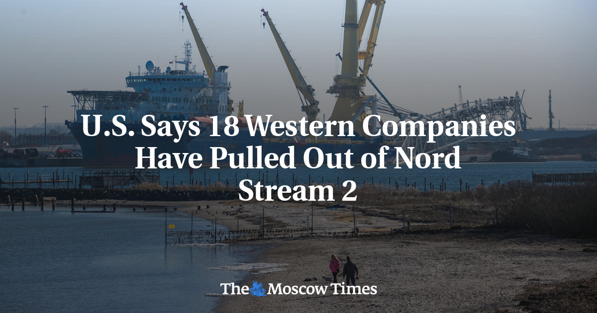 AS mengatakan 18 perusahaan Barat telah menarik diri dari Nord Stream 2