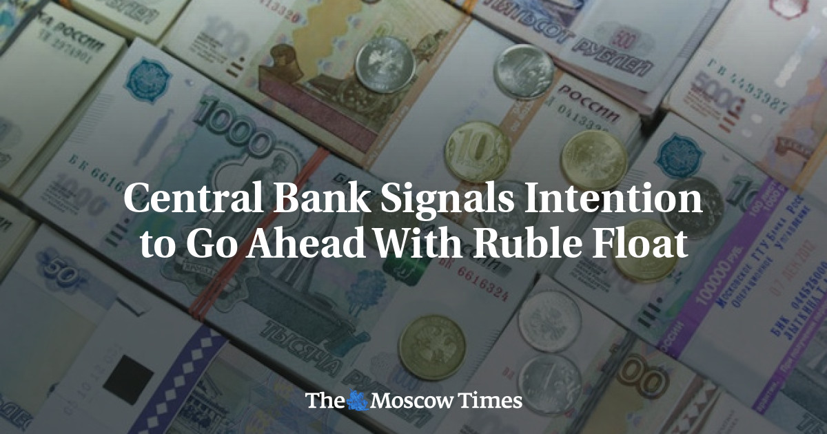 Bank Sentral memberi sinyal niat untuk melanjutkan pelemahan rubel