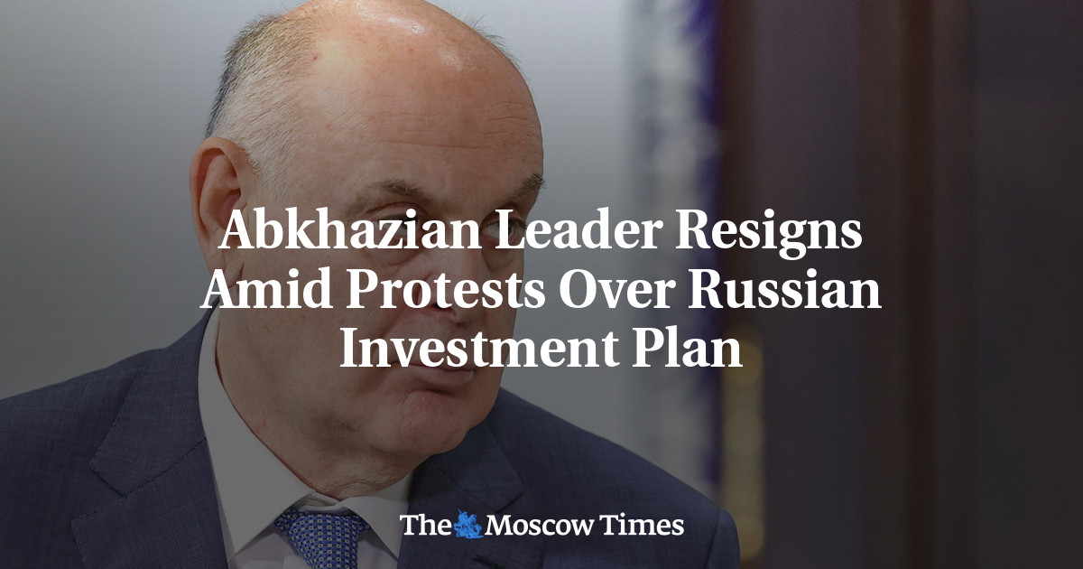 Abkhazian Leader Resigns Amid Protests Over Russian Investment Plan