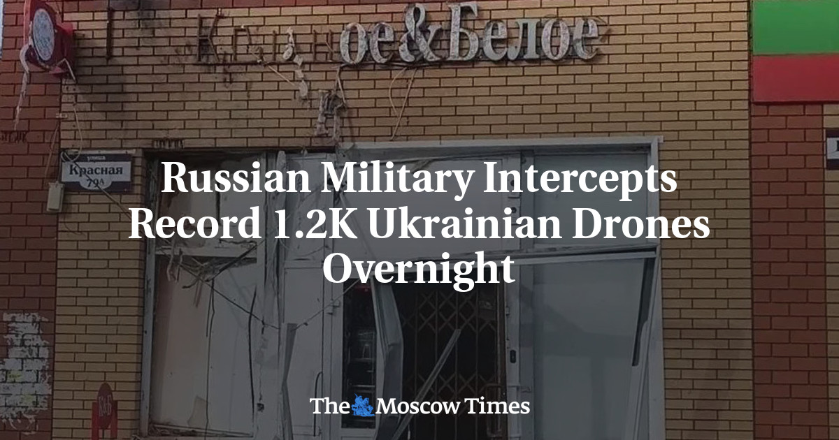 Russian Military Intercepts Record 1.2K Ukrainian Drones Overnight