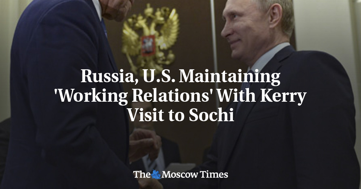 Rusia, AS Pertahankan ‘Hubungan Kerja’ dengan Kunjungan Kerry ke Sochi