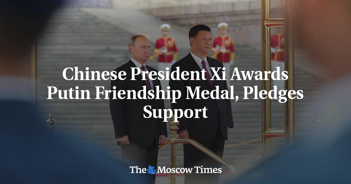 Presiden Tiongkok Xi memberikan medali persahabatan kepada Putin dan menjanjikan dukungan