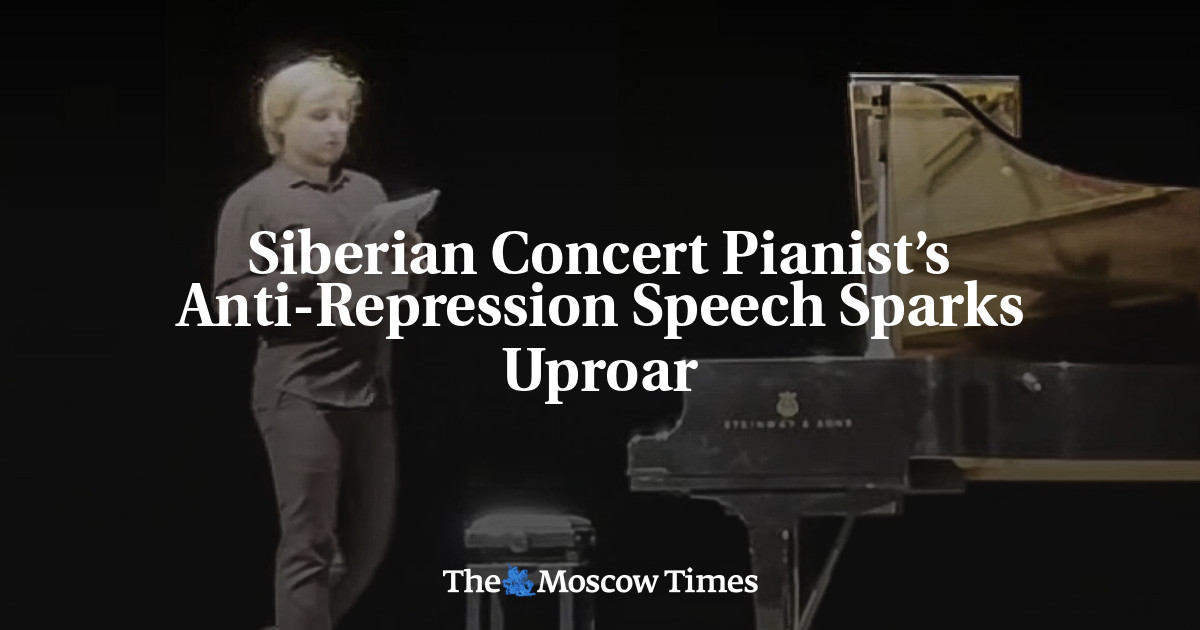 Pidato anti-represi pianis konser Siberia menyebabkan kerusuhan