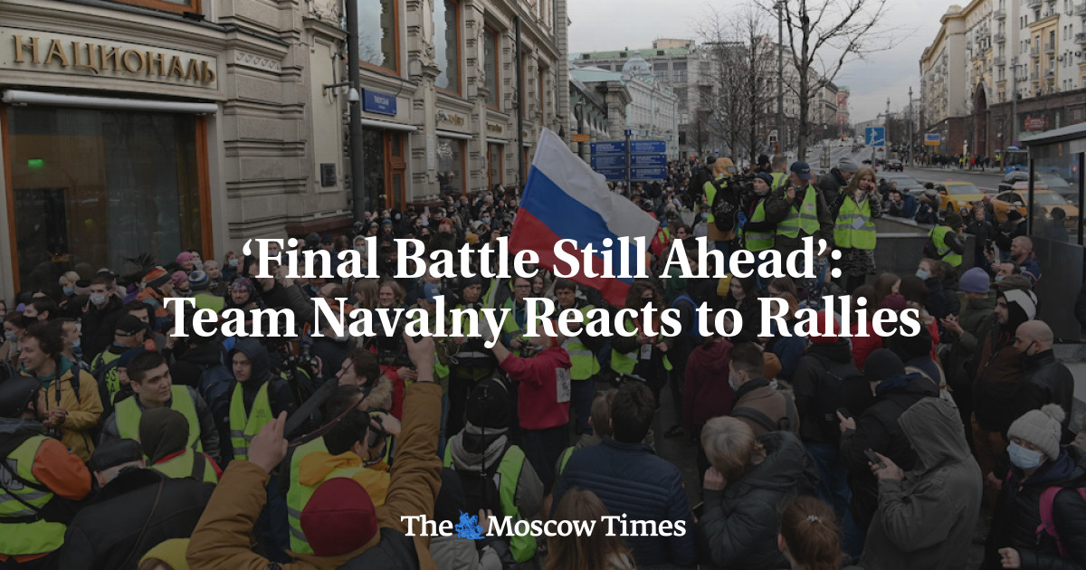 ‘Final belum datang’: Tim Navalny bereaksi terhadap reli