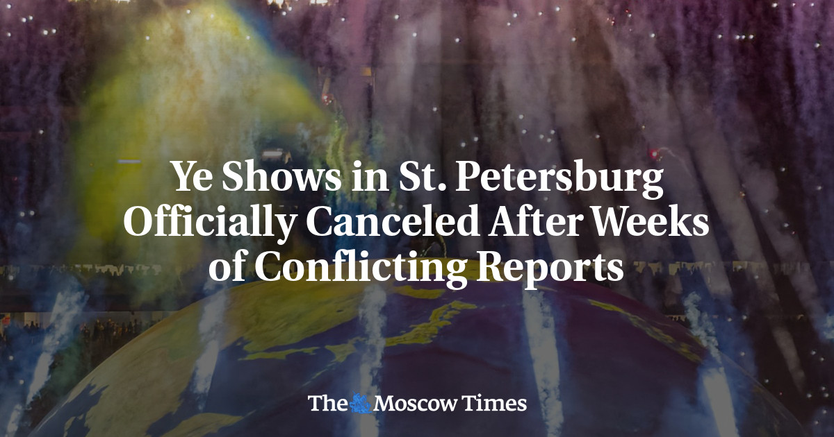 Ye Shows in St. Petersburg Officially Canceled After Weeks of Conflicting Reports
