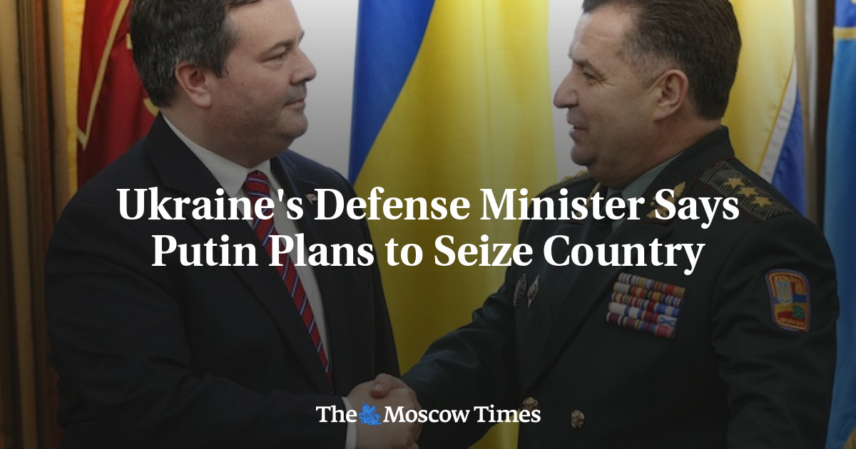 Menteri pertahanan Ukraina mengatakan Putin berencana untuk merebut tanah
