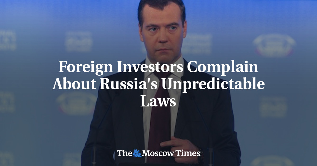 Foreign Investors Complain About Russia's Unpredictable Laws