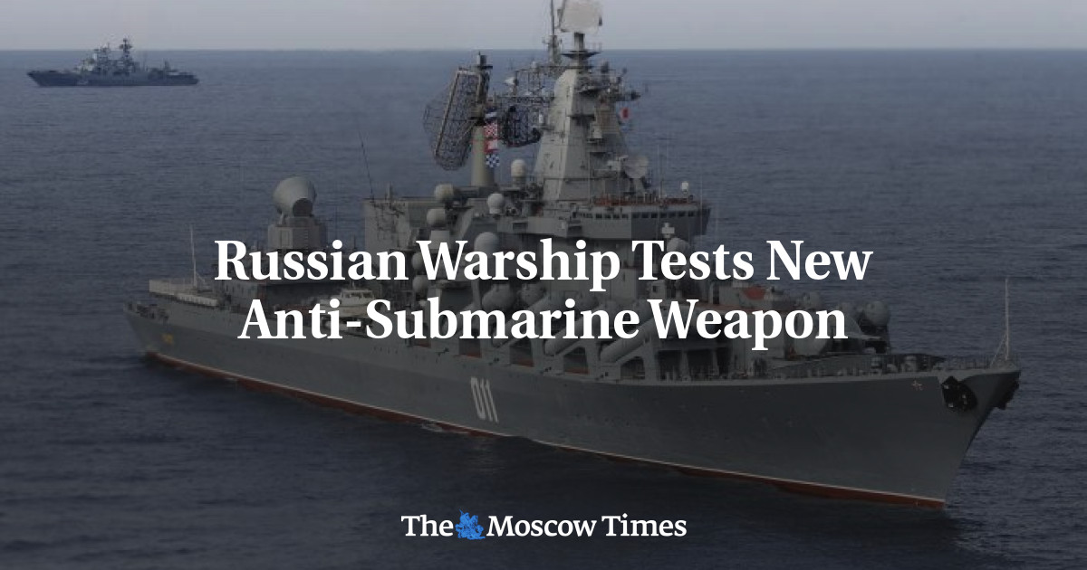 Russian Warship Tests New Anti-Submarine Weapon