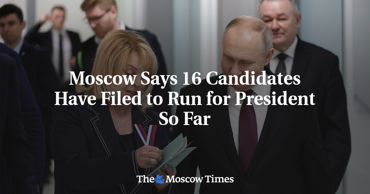 В Москве заявили, что на данный момент заявки на участие в президентских выборах подали 16 кандидатов
