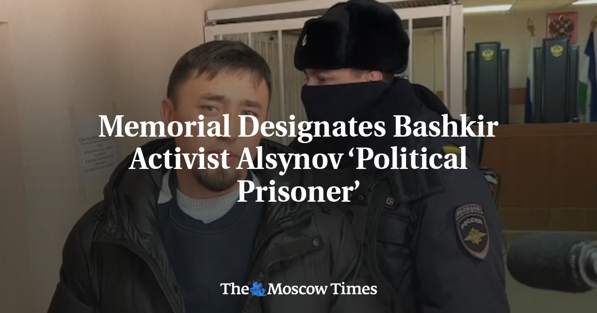 Memorial Designates Bashkir Activist Alsynov ‘Political Prisoner’