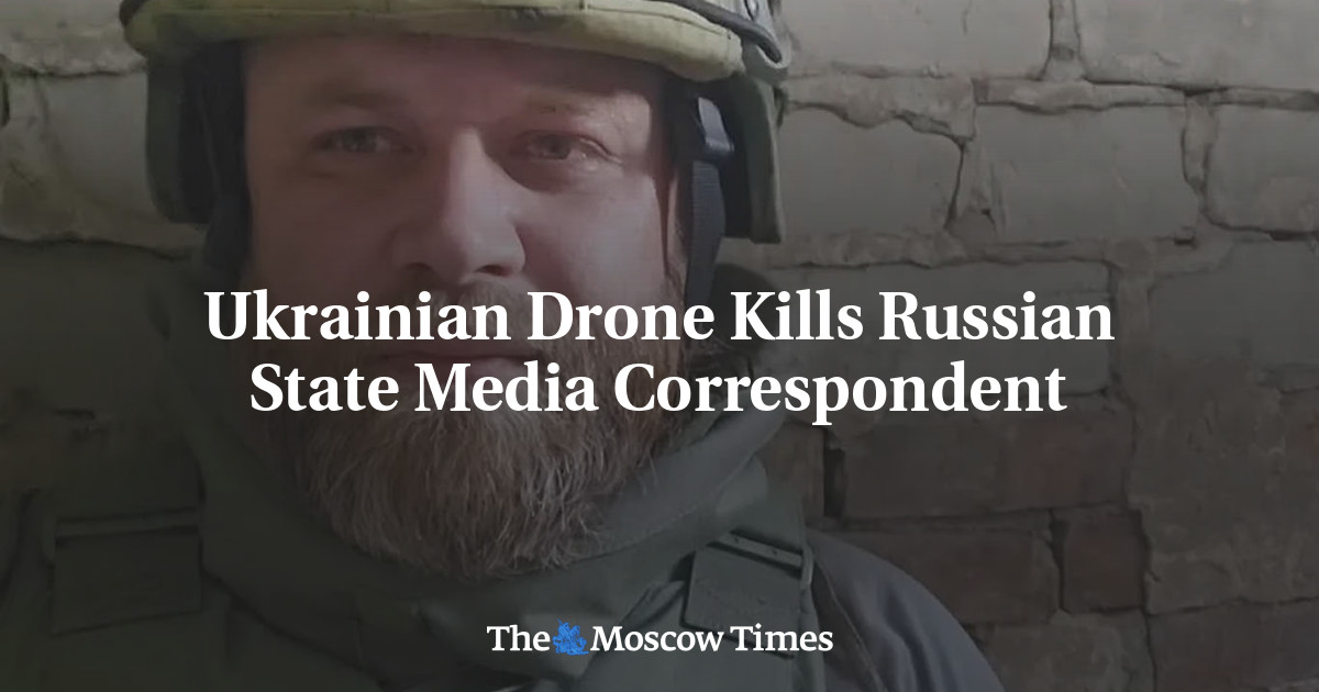 Ukrainian Drone Kills Russian State Media Correspondent