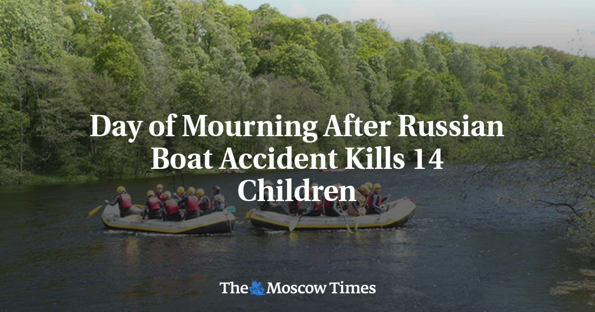 Hari berkabung setelah kecelakaan kapal Rusia menewaskan 14 anak