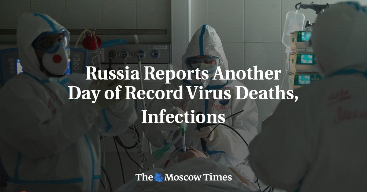 Rusia melaporkan satu hari lagi rekor kematian akibat virus, infeksi