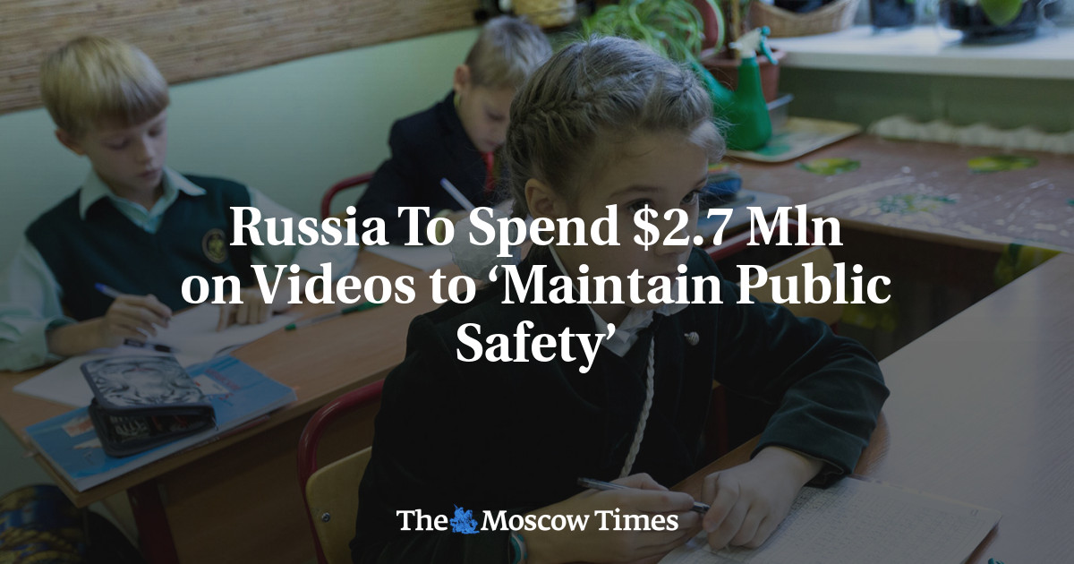 Russia To Spend 2.7 Mln on Videos to ‘Maintain Public Safety’ The