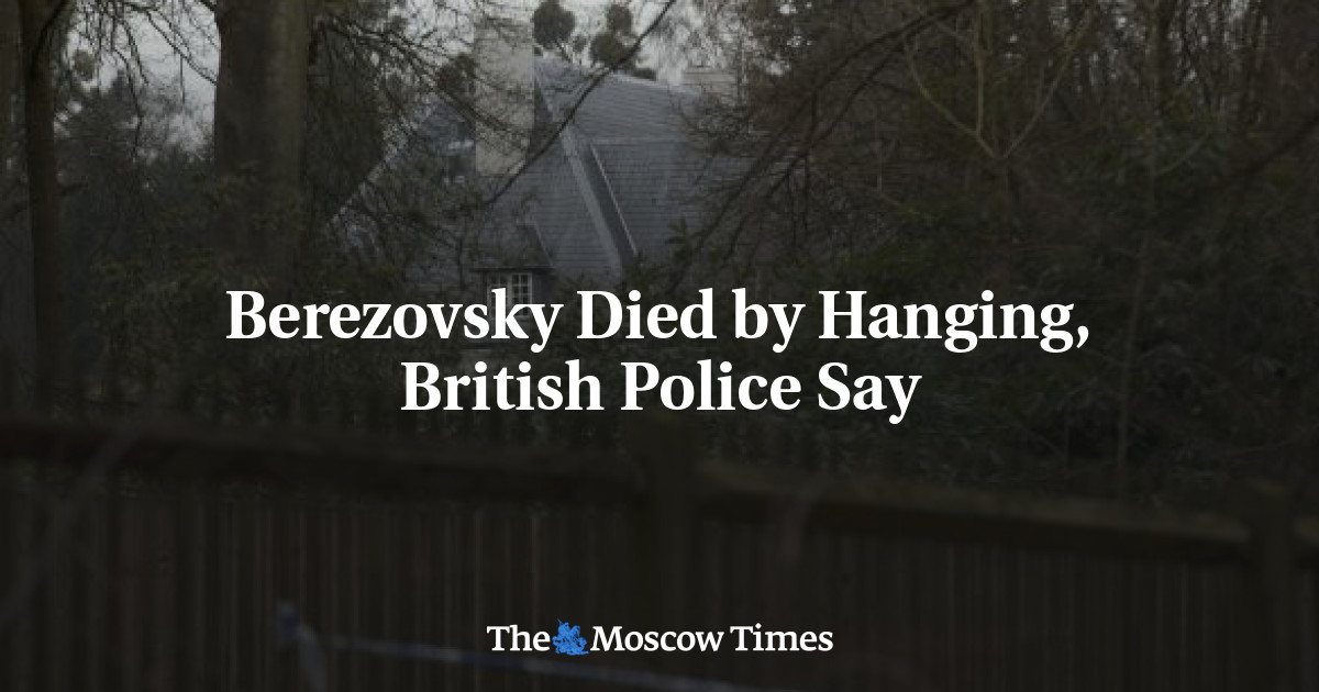 Berezovsky Died By Hanging, British Police Say