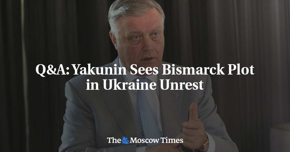 Yakunin melihat plot Bismarck di Ukraina Unrest