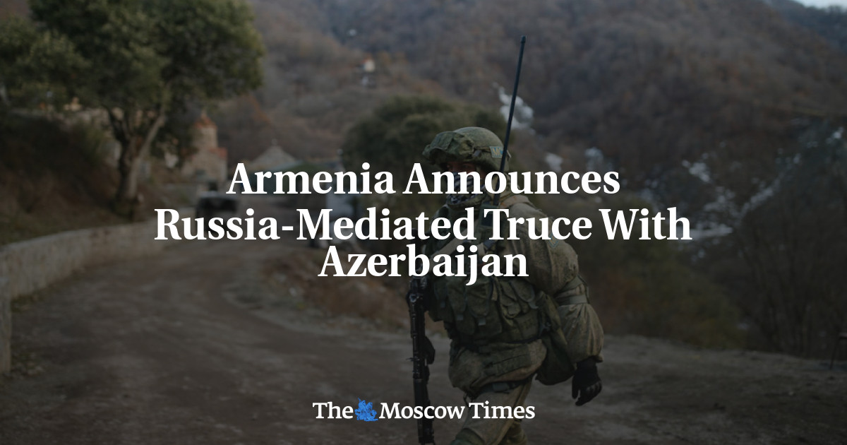 Armenia mengumumkan gencatan senjata yang ditengahi Rusia dengan Azerbaijan