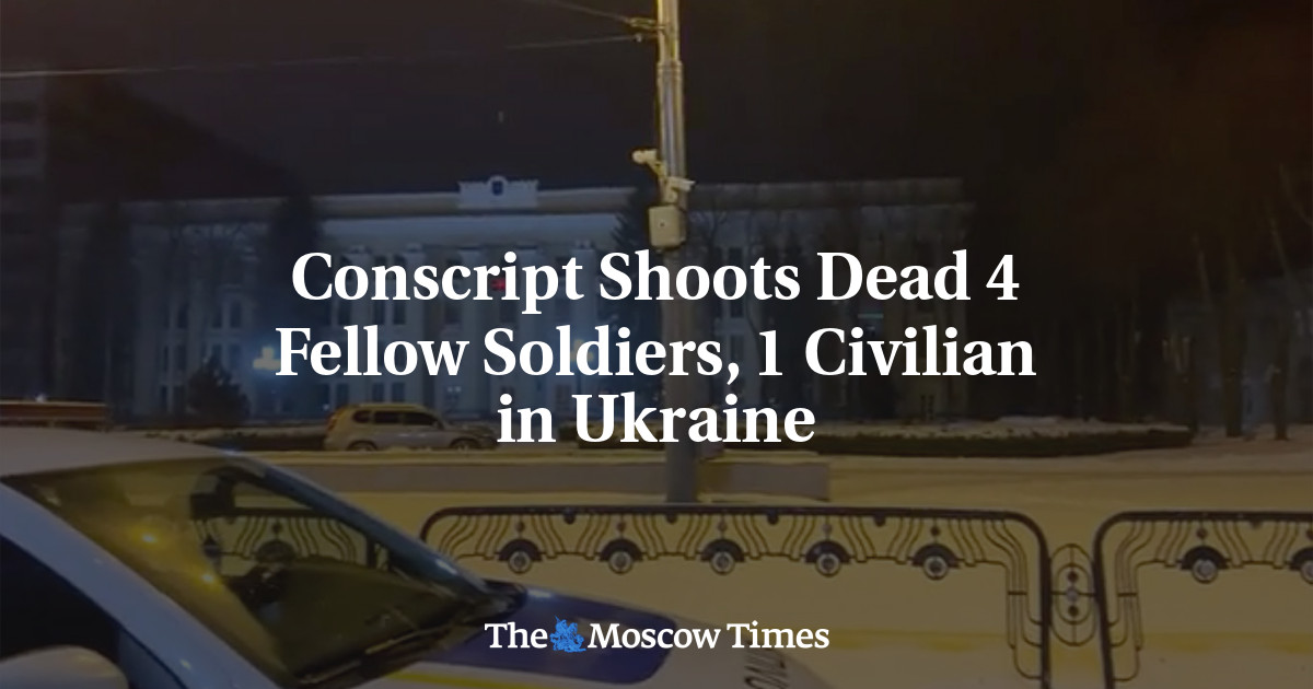 Wajib militer menembak mati 4 rekan tentara, 1 warga sipil di Ukraina