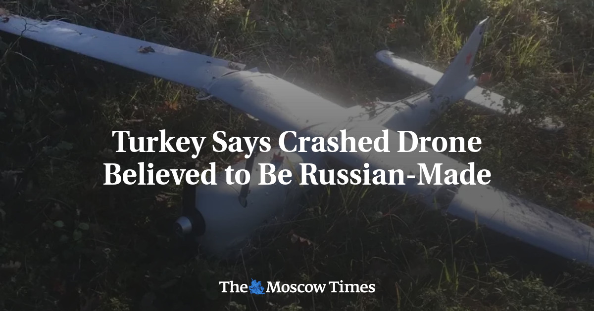 Turkey Says Crashed Drone Believed to Be Russian-Made