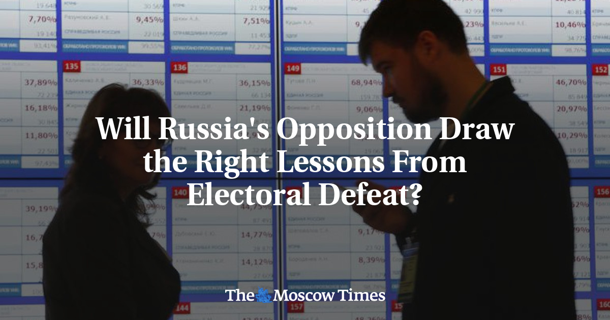 Akankah oposisi Rusia belajar pelajaran yang benar dari kekalahan pemilu?