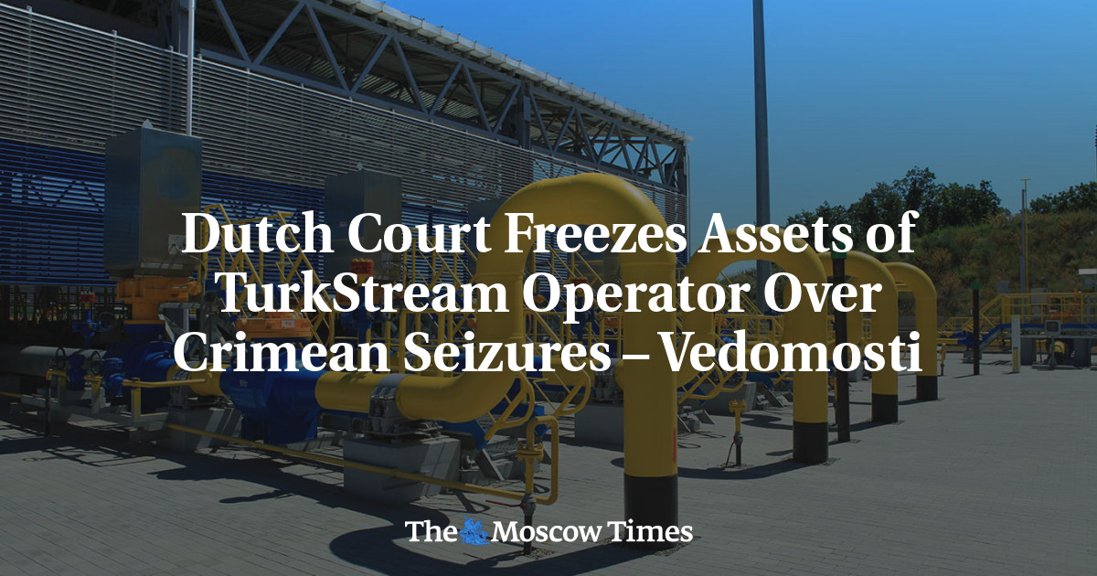 Dutch Court Freezes Assets of TurkStream Operator Over Crimean Seizures – Vedomosti