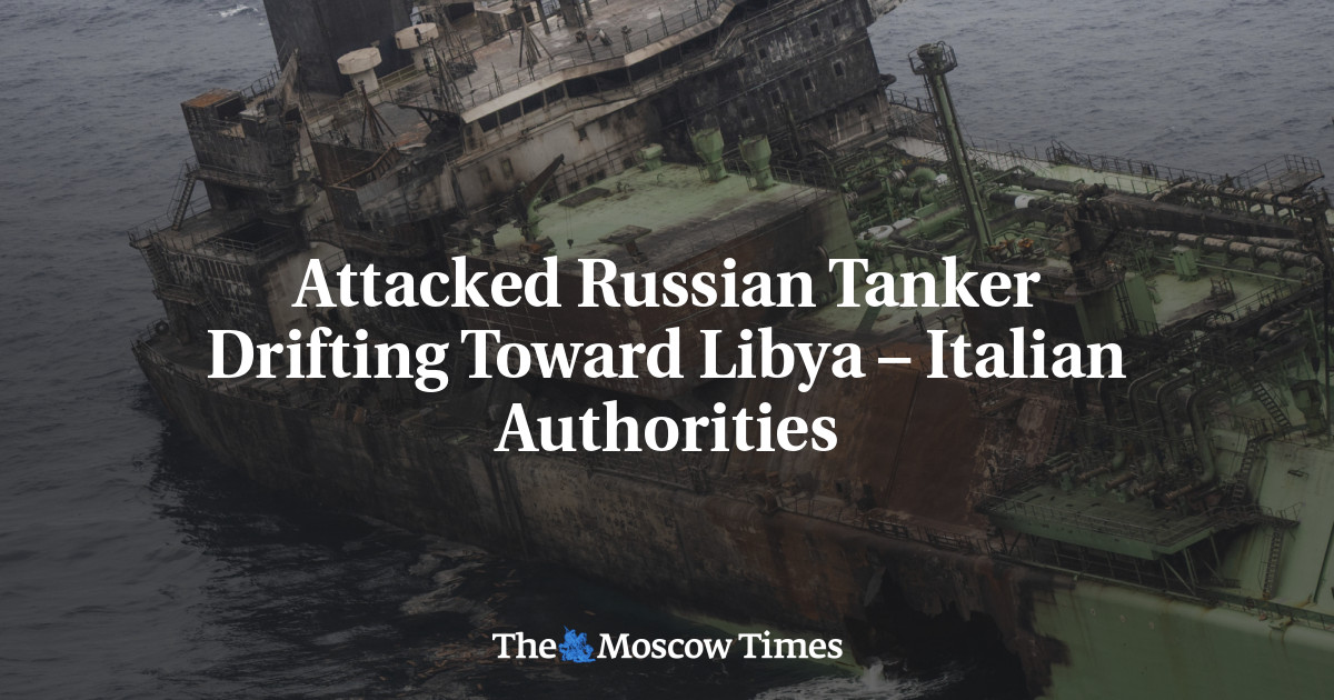Attacked Russian Tanker Drifting Toward Libya