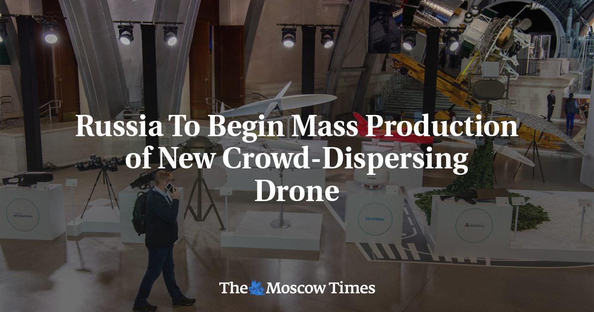 Россия начнет серийное производство нового беспилотника для рассеивания толпы