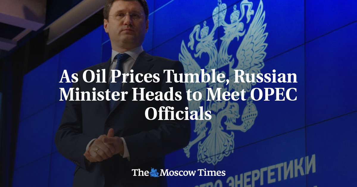 As Oil Prices Tumble, Russian Minister Heads to Meet OPEC Officials