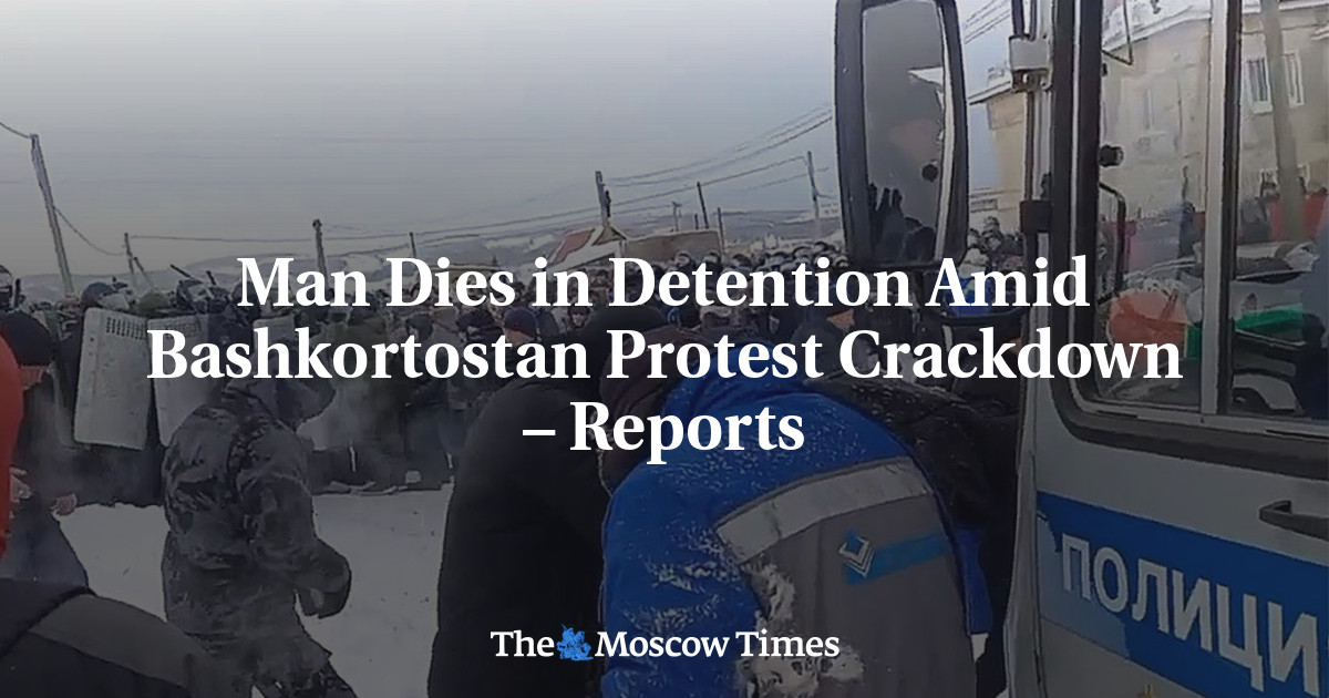 Man Dies in Detention Amid Bashkortostan Protest Crackdown – Reports