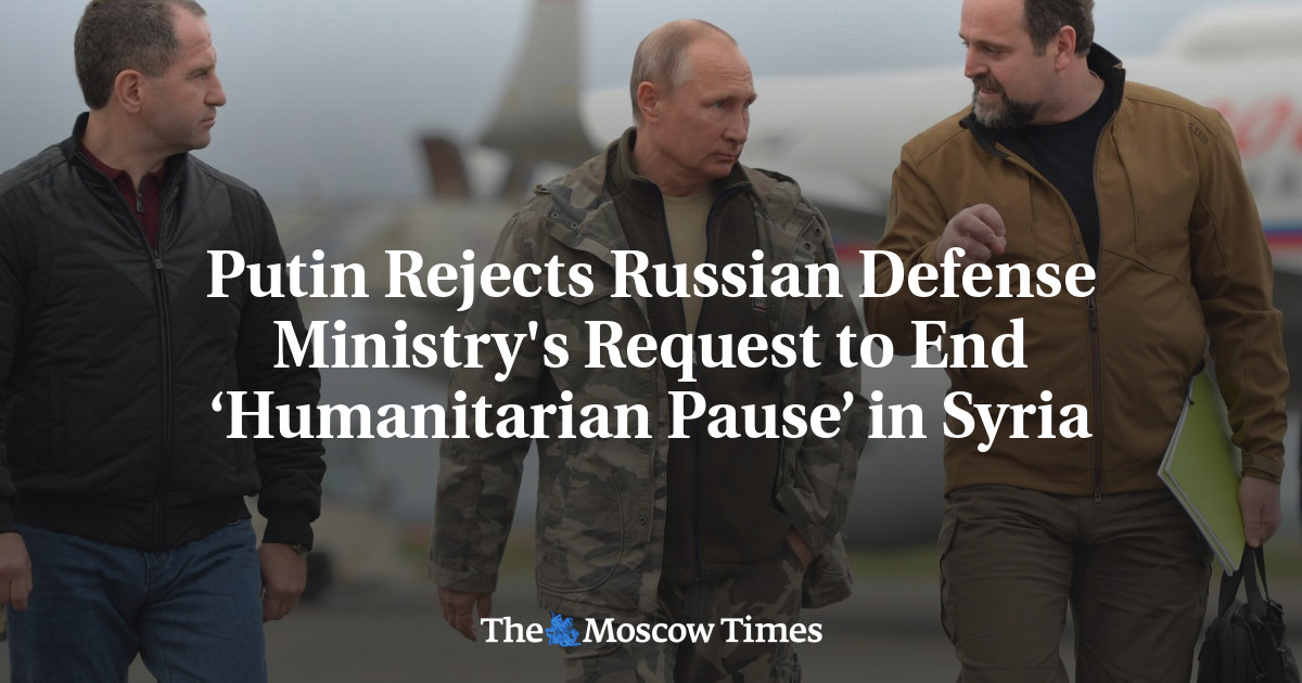 Putin Rejects Russian Defense Ministry's Request To End ‘Humanitarian ...