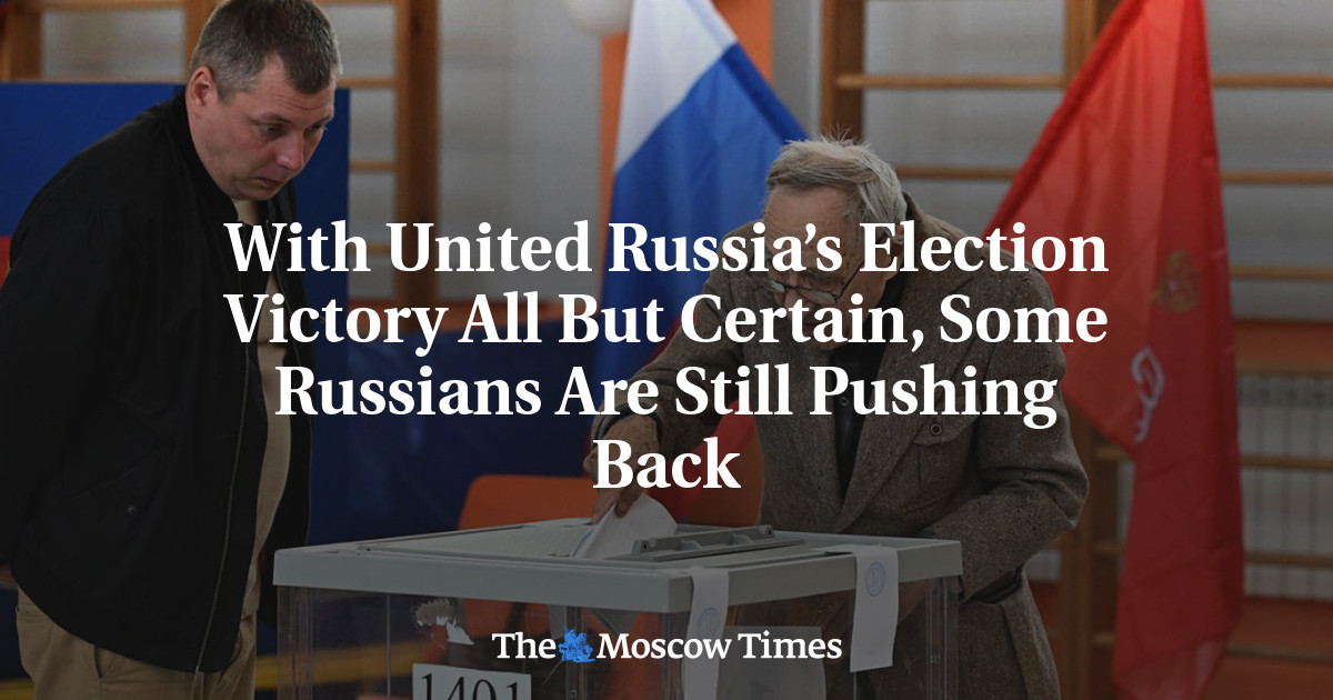 With United Russia’s Election Victory All But Certain, Some Russians Are Still Pushing Back