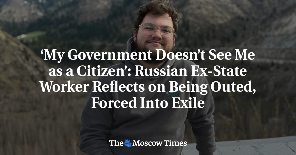 ‘My Government Doesn’t See Me as a Citizen’: Russian Ex-State Worker Reflects on Being Outed, Forced Into Exile