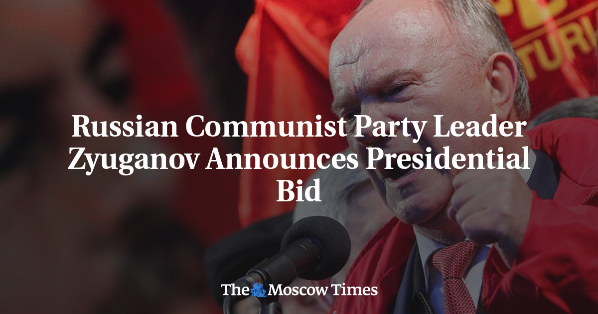 Russian Communist Party Leader Zyuganov Announces Presidential Bid