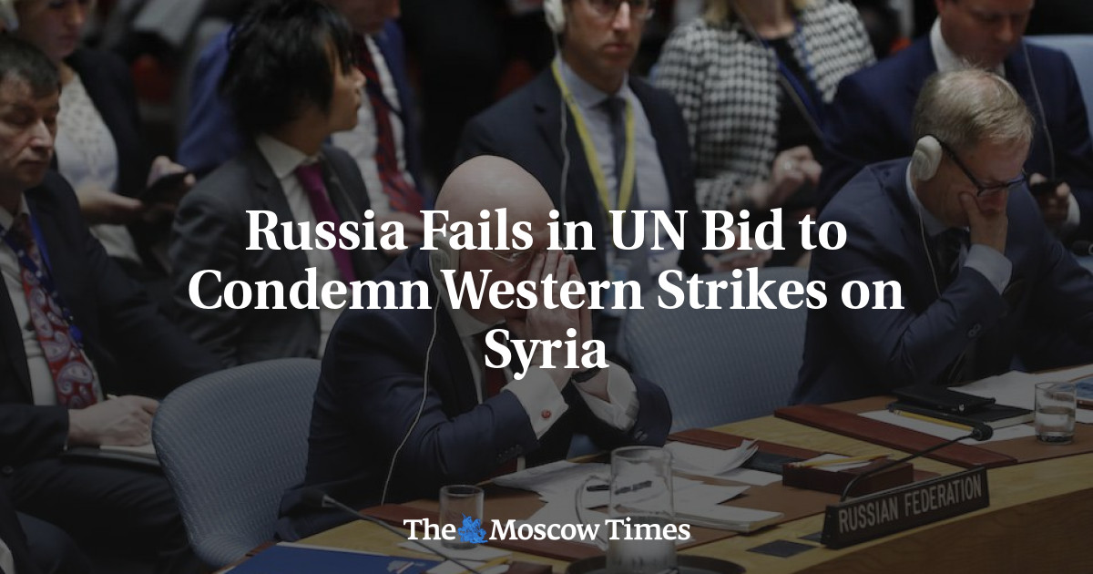 Rusia gagal dalam upaya PBB untuk mengutuk serangan Barat di Suriah